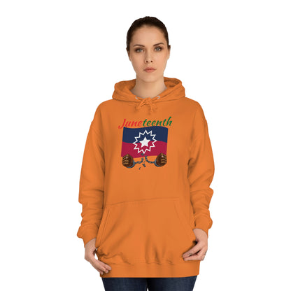 Juneteenth Breaking the Chains Unisex College Hoodie