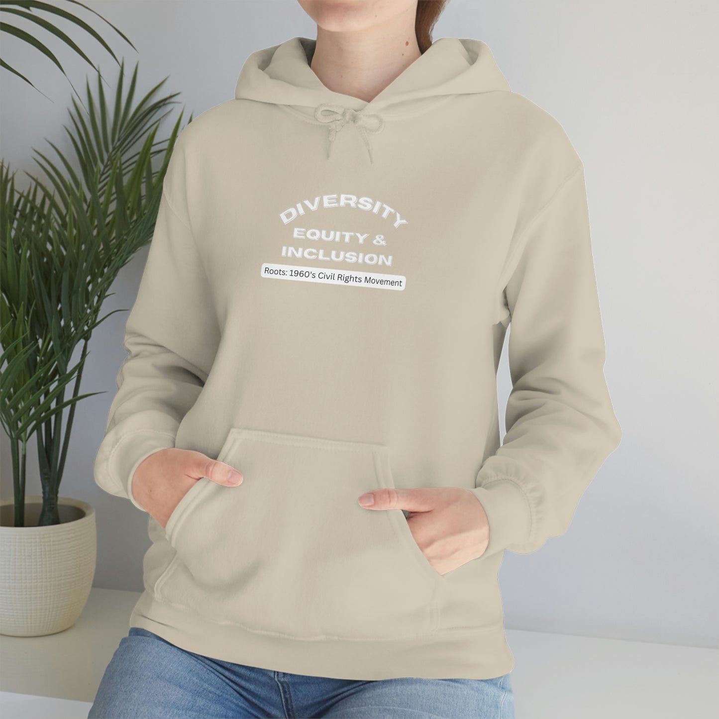 Diversity Equity Inclusion Unisex Hooded Sweatshirt