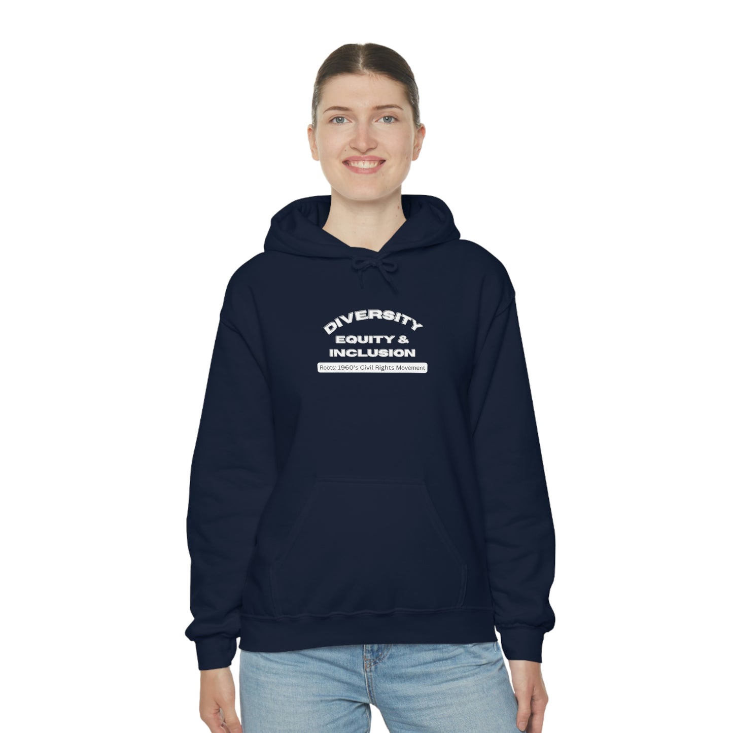 Diversity Equity Inclusion Unisex Hooded Sweatshirt