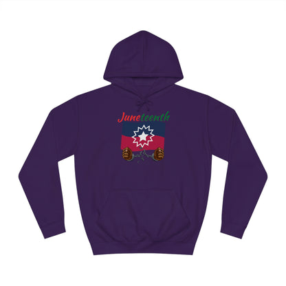 Juneteenth Breaking the Chains Unisex College Hoodie