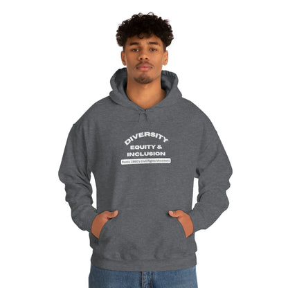 Diversity Equity Inclusion Unisex Hooded Sweatshirt