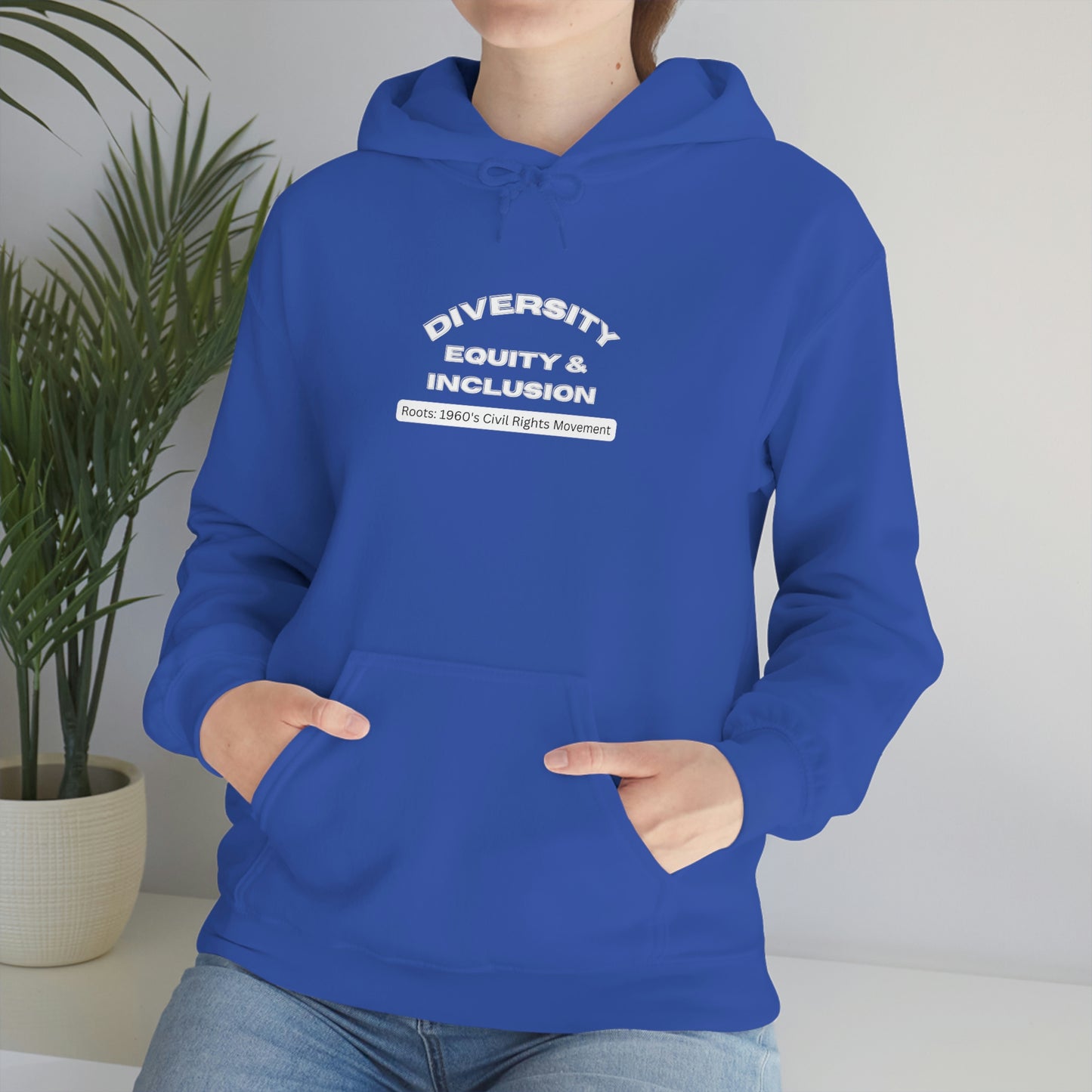 Diversity Equity Inclusion Unisex Hooded Sweatshirt