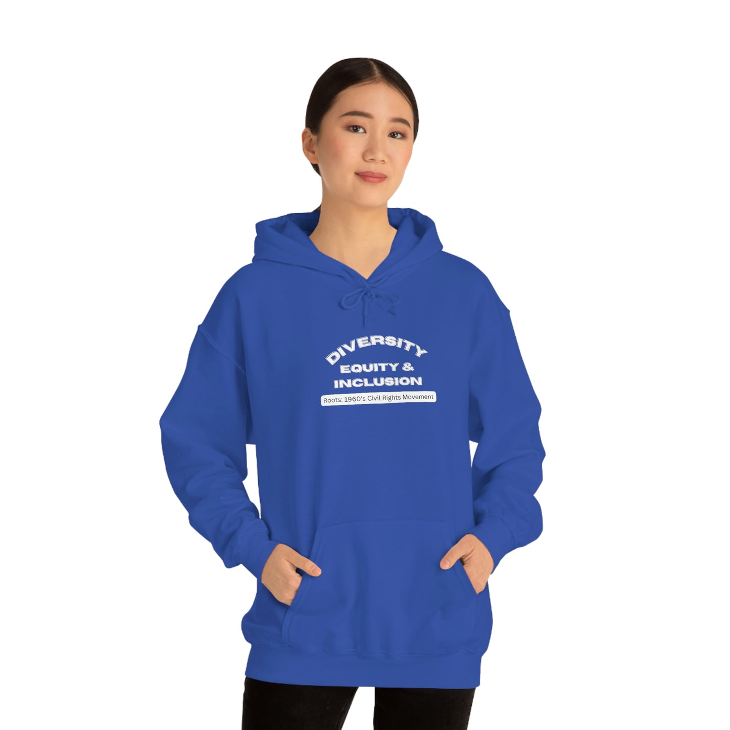 Diversity Equity Inclusion Unisex Hooded Sweatshirt