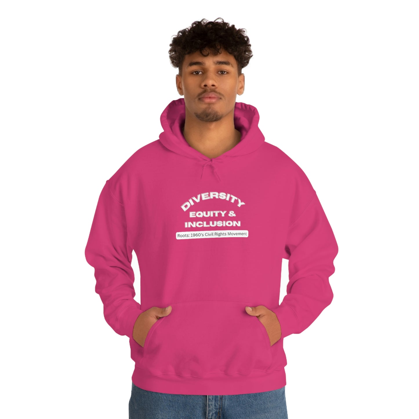 Diversity Equity Inclusion Unisex Hooded Sweatshirt