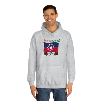 Juneteenth Breaking the Chains Unisex College Hoodie