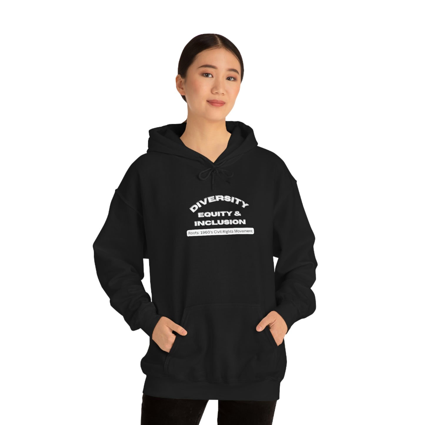 Diversity Equity Inclusion Unisex Hooded Sweatshirt