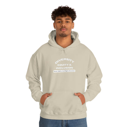 Diversity Equity Inclusion Unisex Hooded Sweatshirt