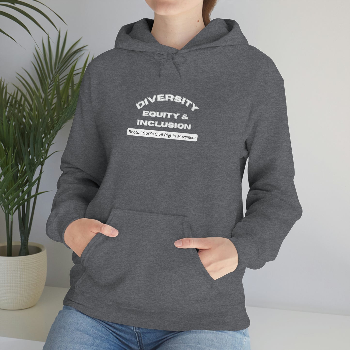 Diversity Equity Inclusion Unisex Hooded Sweatshirt