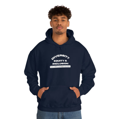 Diversity Equity Inclusion Unisex Hooded Sweatshirt