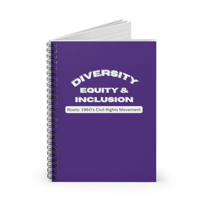 Diversity Equity & Inclusion Spiral Notebook - Ruled Line