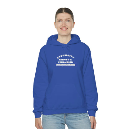 Diversity Equity Inclusion Unisex Hooded Sweatshirt