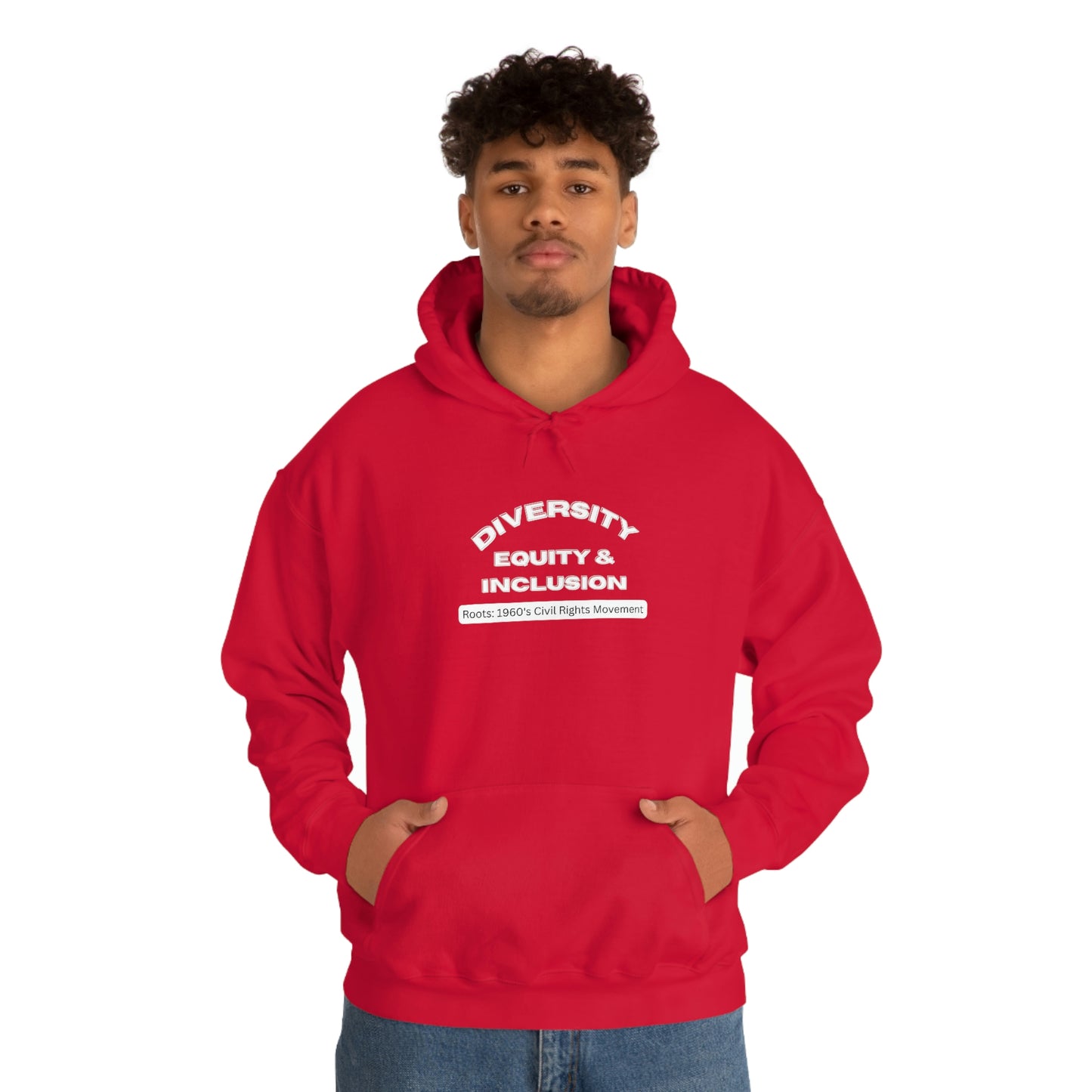 Diversity Equity Inclusion Unisex Hooded Sweatshirt