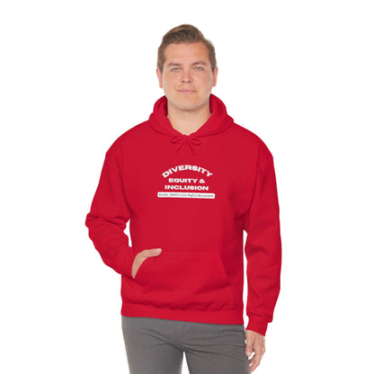 Diversity Equity Inclusion Unisex Hooded Sweatshirt