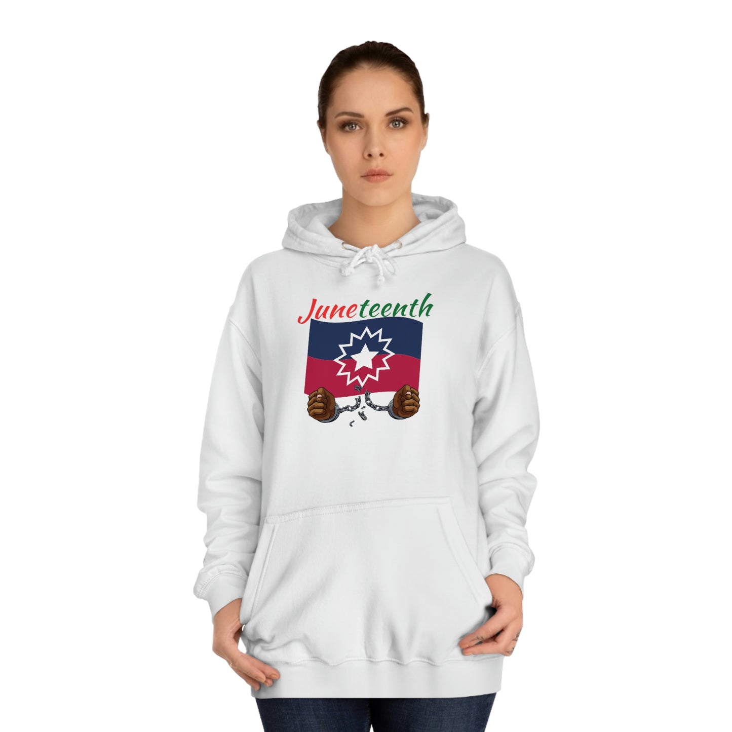 Juneteenth Breaking the Chains Unisex College Hoodie