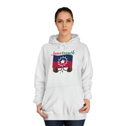 Juneteenth Breaking the Chains Unisex College Hoodie